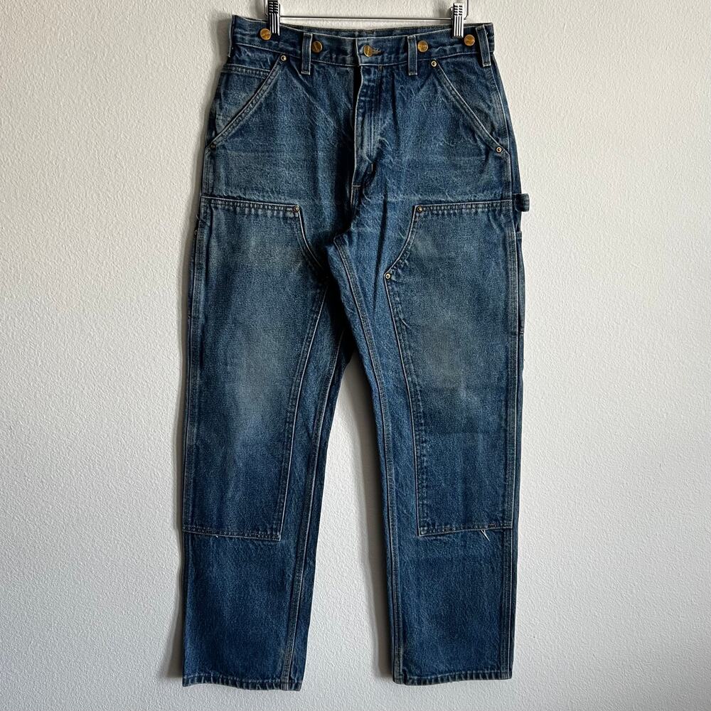 Carhartt B07 DNM denim double knee work wear carpenter pants